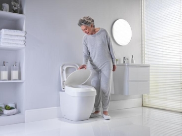 Invacare Toilettensitzerhöhung Aquatec 90 ERGO 10cm mit Deckel